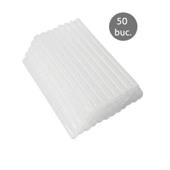 Batoane silicon rezerva pistol de lipit cu diametru 11 mm transparente set 50 bucati