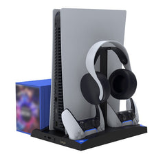 Baza de incarcare si racire PS5 6in1 pentru Sony Playstation 5 suport jocuri si casti