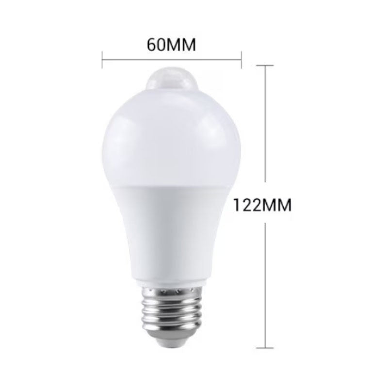 Bec cu senzor miscare 12w soclu e27 lumina alb rece