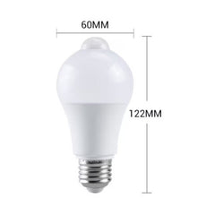 Bec cu senzor miscare 12w soclu e27 lumina alb rece