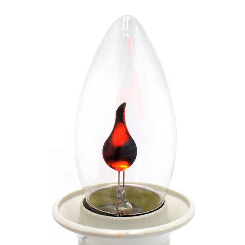 Bec Decorativ LED 3W cu efect Flacara lumina Rosie