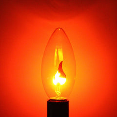 Bec Decorativ LED 3W cu efect Flacara lumina Rosie