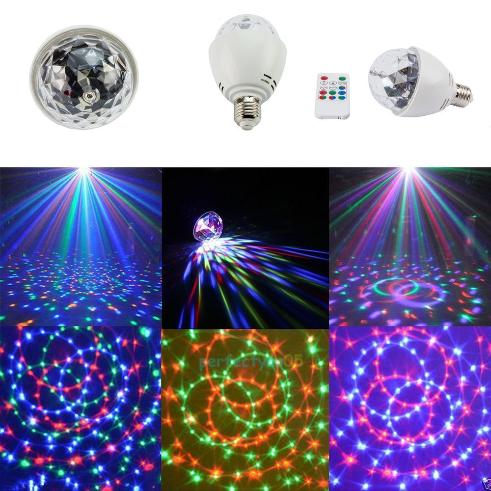 Bec Proiector rotativ cu Telecomanda si Senzor Sisco LED 3W