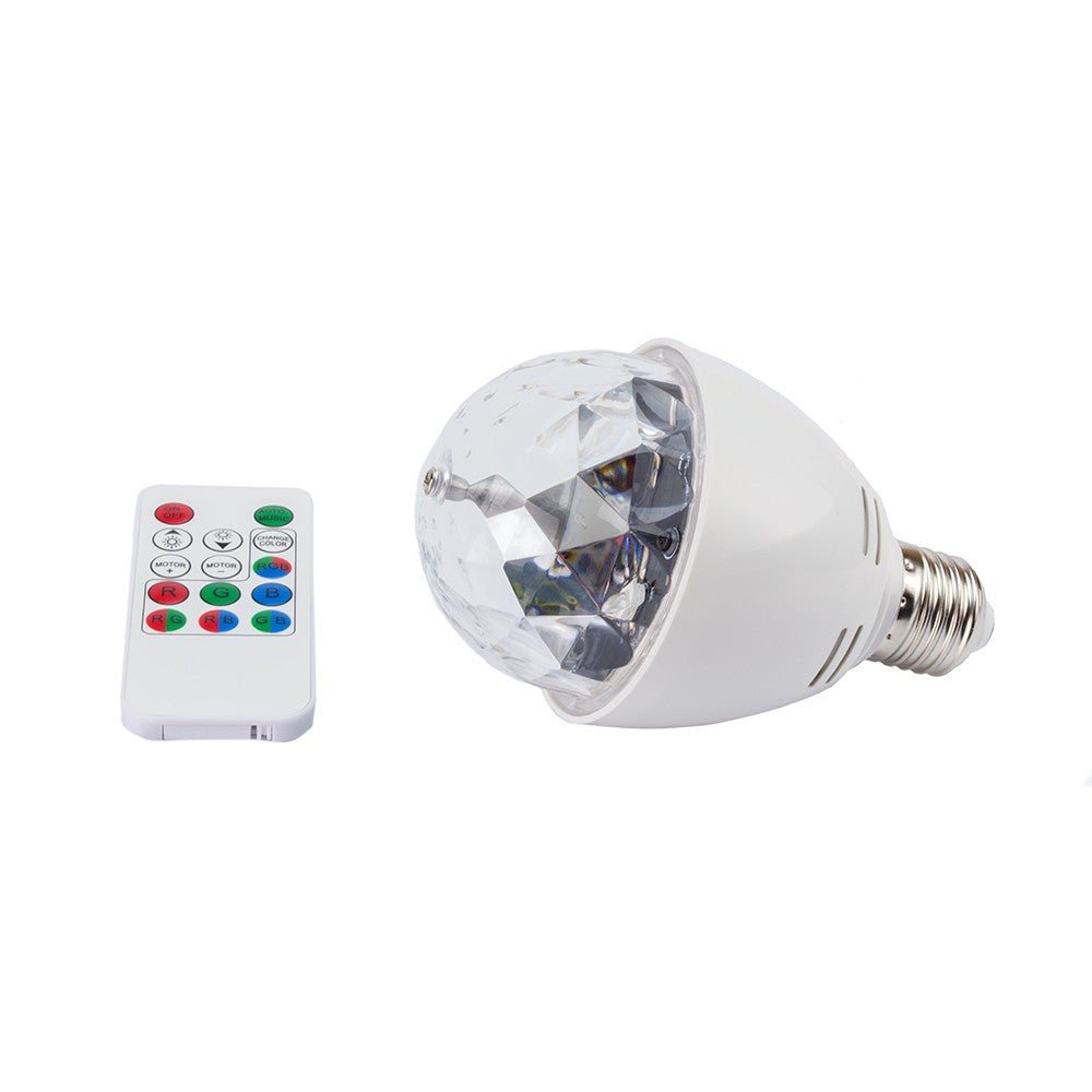 Bec Proiector rotativ cu Telecomanda si Senzor Sisco LED 3W