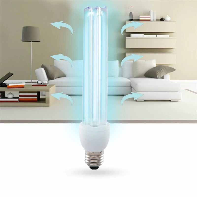 Bec UVC 15w pentru sterilizare raza de actiune 20 mp tip E27