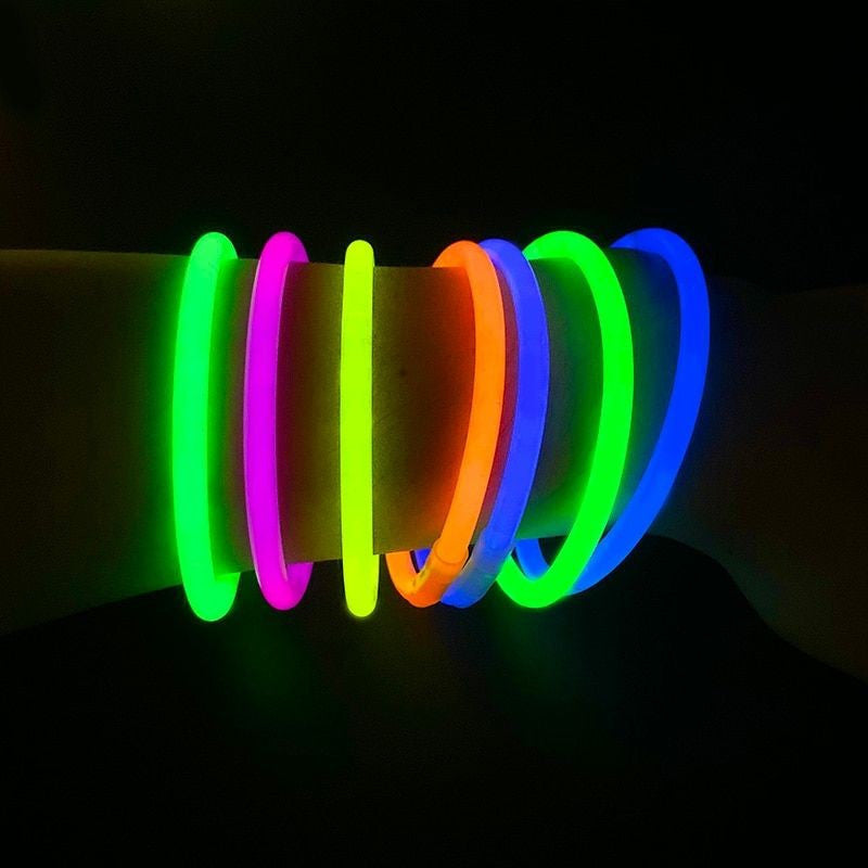 Betisoare bratari luminoase glow sticks diverse culori set 100 bucati