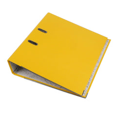 Biblioraft arhivare documente format a4 cotor 7.5 cm bordura metalica diverse culori culoare galben