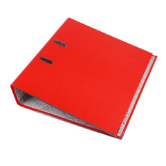 Biblioraft arhivare documente format a4 cotor 7.5 cm bordura metalica diverse culori culoare rosu