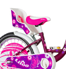 Bicicleta 20 inch cadru otel frana v-brake scaun de papusi cu centuri cos visitor liloo