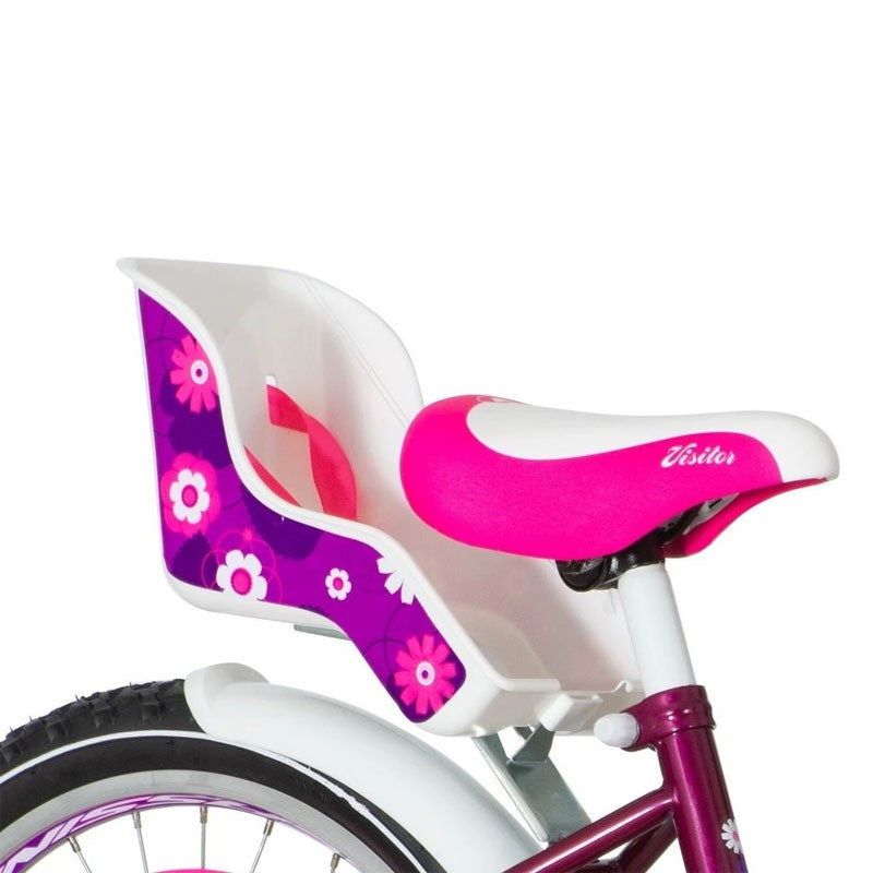 Bicicleta 20 inch cadru otel frana v-brake scaun de papusi cu centuri cos visitor liloo