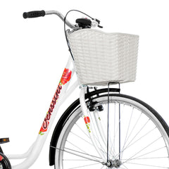 Bicicleta dama 28 inch cadru otel Venssini Rosemary Alba