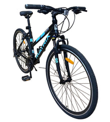 Bicicleta dama 700c hibrid munte oras 21 viteze shimano v-brake cadru 17 inch aluminiu