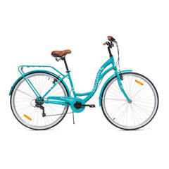 Bicicleta dama maltrack dreamer 28 inch cadru otel 18 inch 6 viteze cos ratan fara bara