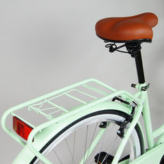 Bicicleta de dama 28 inch 6 viteze cadru otel fara bara cos ratan