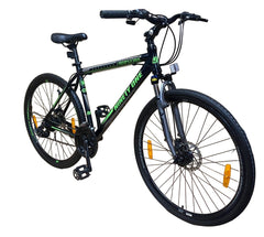Bicicleta hibrida 700c de munte si oras cadru 18 inch aluminiu 21 viteze shimano frane pe disc