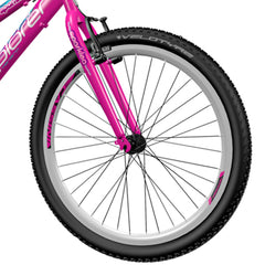 Bicicleta mtb 24 inch cadru otel 18 viteze power frana v-brake explorer spark roz