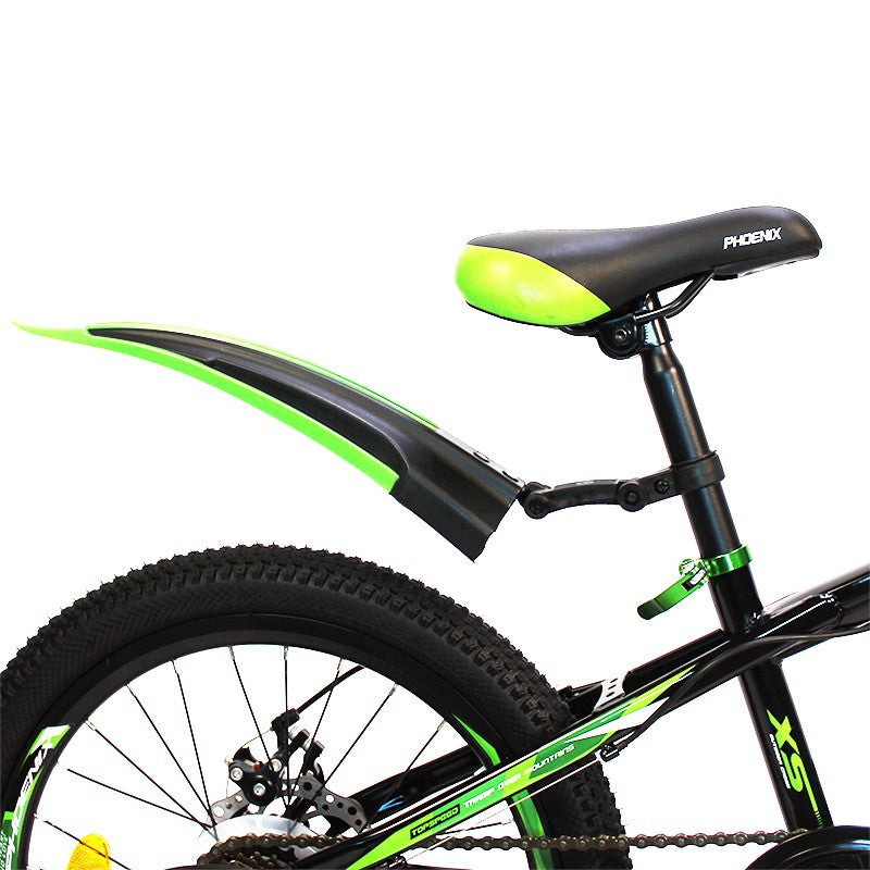 Bicicleta mtb roti 20 inch 7 viteze schimbator shimano jante aluminiu verde