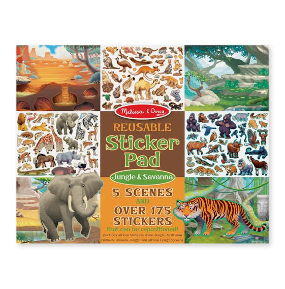 Bloc cu abtibilduri reutilizabile Jungla Melissa and Doug