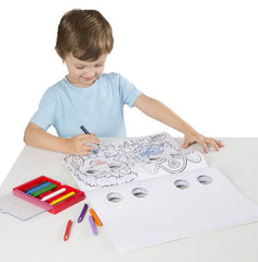 Bloc cu desene de colorat Mutrite Caraghioase Melissa and Doug