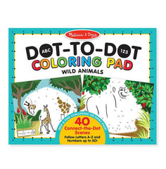 Bloc de colorat punct cu punct Animale salbatice - Melissa & Doug