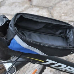 Borseta bicicleta compartiment telefon 7 inch impermeabila fixare cadru