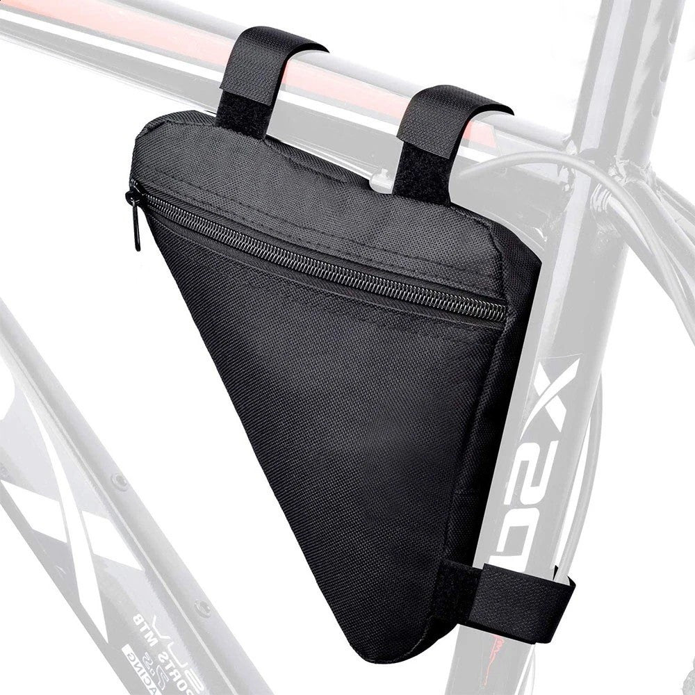 Borseta bicicleta triunghiulara 1 compartiment inchidere fermoar material impermeabil