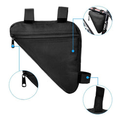 Borseta bicicleta triunghiulara 1 compartiment inchidere fermoar material impermeabil