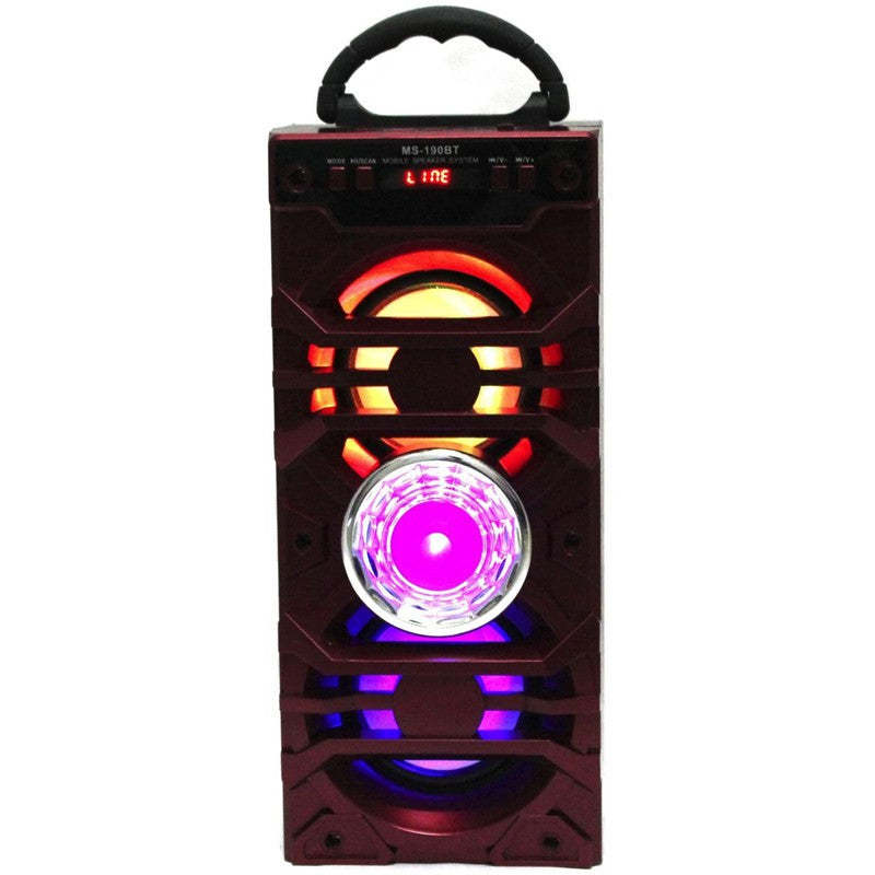 Boxa portabila bluetooth reincarcabila display led usb microsd jack 3.5 mm 10w