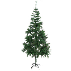 Brad artificial de Craciun 180 cm suport metalic verde