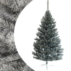Brad artificial de craciun argintiu imperial grey inaltime 200 cm suport inclus