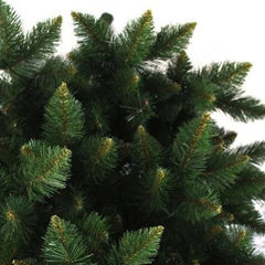 Brad artificial de craciun aspect pin himalaya varfuri ascutite inaltime 220 cm suport inclus