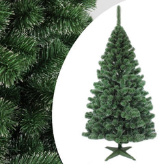 Brad artificial de Craciun Pin Cashmere 220 cm varfuri albe verde natural