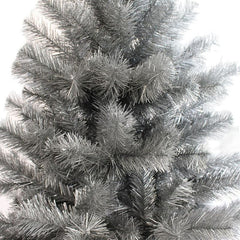 Brad artificial imperial grey argintiu decor craciun inaltime 180 cm aspect natural