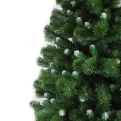 Brad de Craciun artificial aspect Pin Canadian cu varfuri ninse inaltime 180 cm verde