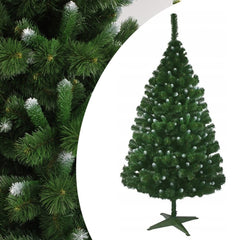 Brad de Craciun artificial aspect Pin Canadian cu varfuri ninse inaltime 180 cm verde