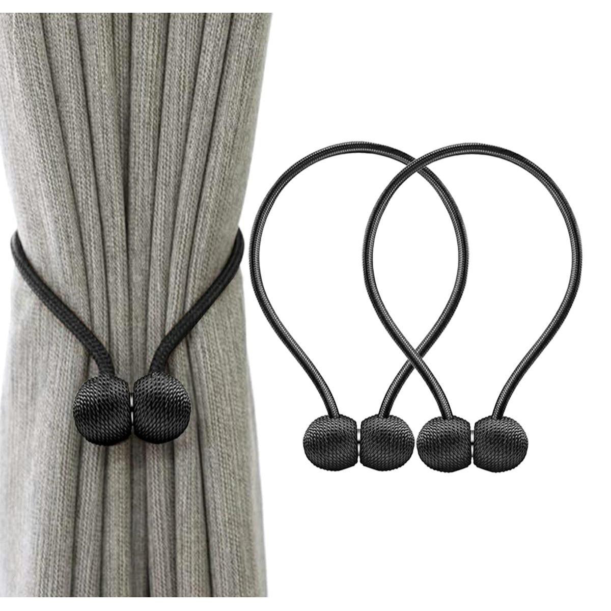Bratara magnetica de prindere perdele draperii model BLACK BALLS