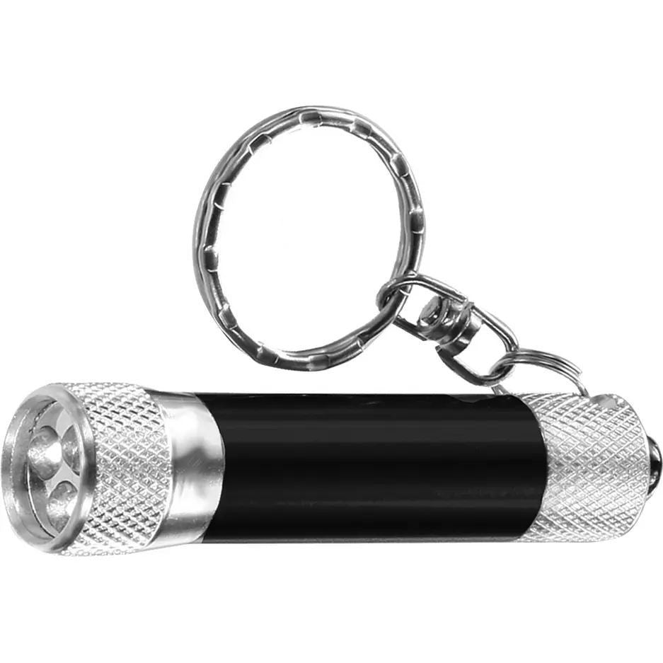 Breloc cu lumina uv 3 led-uri mini lanterna 365 nm negru