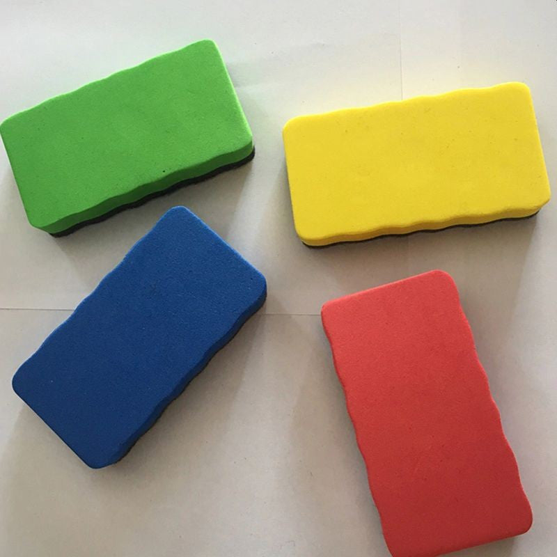Burete magnetic pentru whiteboard stergere usoara colorat 10.5-6 cm