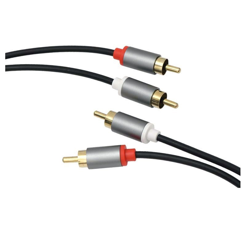 Cablu audio 4 mufe 2 mufe rca la 2 mufe rca lungime 1 m