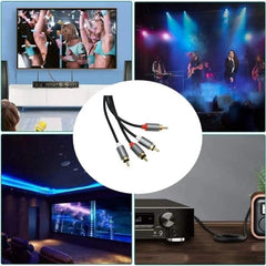 Cablu audio 4 mufe 2 mufe rca la 2 mufe rca lungime 1 m