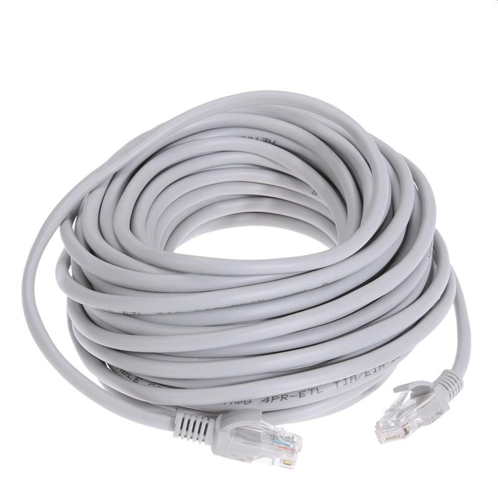 Cablu internet utp retea lan mufa rj45 standard lungime 10 m gri