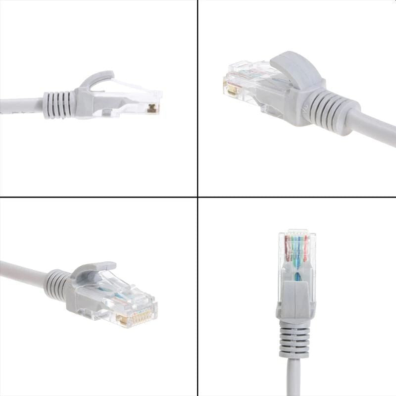 Cablu internet utp retea lan mufa rj45 standard lungime 10 m gri
