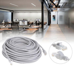 Cablu internet utp retea lan mufa rj45 standard lungime 10 m gri