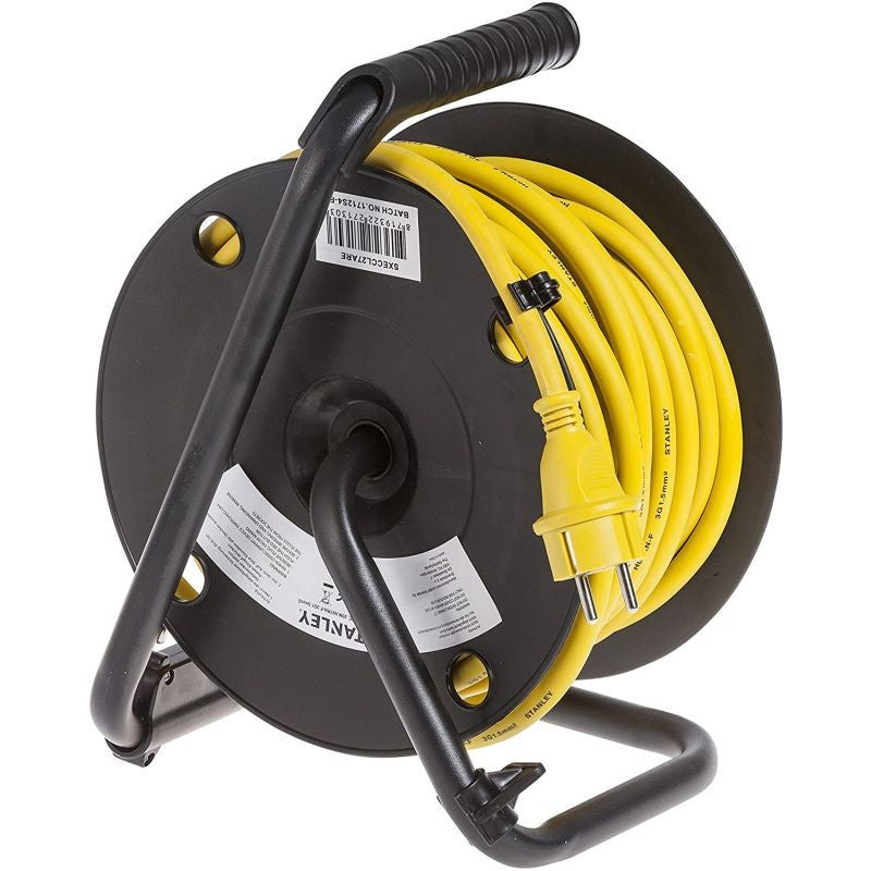 Cablu prelungitor pe tambur 20 m 4 prize 3200w maner frana ip44