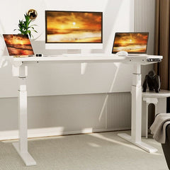 Cadru de birou electric dublu motorizat inaltime reglabila 64x129 cm memorare 4 pozitii