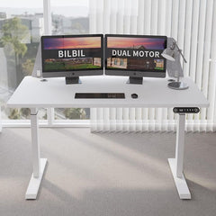 Cadru de birou electric dublu motorizat inaltime reglabila 64x129 cm memorare 4 pozitii