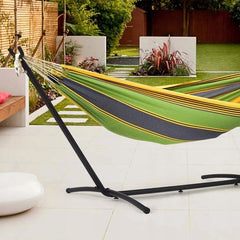 Cadru pentru hamac metal 260-107-100 cm ma-im 150 de kg 6 nivele de inaltime