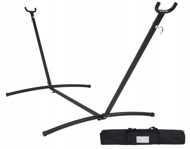Cadru pentru hamac metal 260-107-100 cm ma-im 150 de kg 6 nivele de inaltime