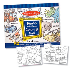 Caiet de colorat jumbo cu desene Melissa and Doug Albastru