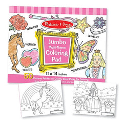 Caiet Jumbo cu Desene pentru Colorat Melissa and Doug Roz